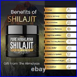 Himalayan Organic Shilajit Resin Lab Tested Formula 600mg Max Strength