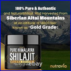 Himalayan Organic Shilajit Resin Lab Tested Formula 600mg Max Strength