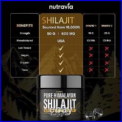 Himalayan Organic Shilajit Resin Lab Tested Formula 600mg Max Strength