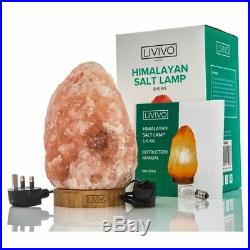 Himalayan Salt Lamp Dimmer Crystal Pink Rock Natural Healing Ioniser Home 5-6kg