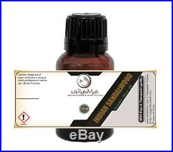 Indian Mysore Sandalwood Essential Oil, 100% Pure and Therapeutic Quality