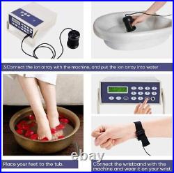 Ionic Foot Spa Bath Detox Machine Home Use Remove Toxin System with Infrared Belt