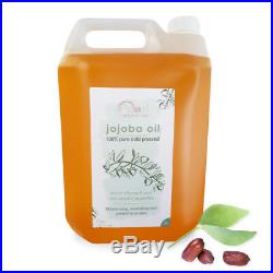 Jojoba Oil 100% Pure Golden Cold Pressed, 5 litre