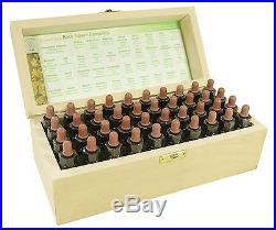 Komplettset of 10ml Bach Flower Remedies in einem hölzernen Box