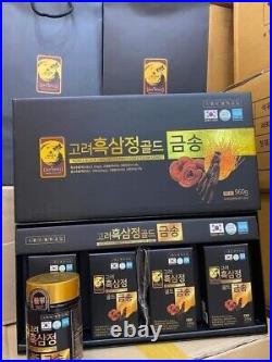 Korean 6 year Black Ginseng Extract Cordyceps Reishi 4 x 240g Bottles Exp 2026