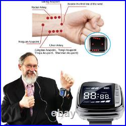 LASTEK 650nm Laser Watch Therapy Device+5 Treat Probes +2 Gifts Home Medical Kit