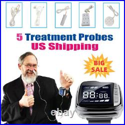 LASTEK 6 in 1 650nm Soft Laser Watch Therapy Device 5 Probes Home Medical Tools
