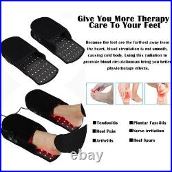 LED Infrared Red Light Therapy Slippers for Foot Neuropathy Joint Pain Relief