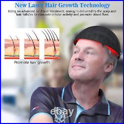 LLLT Laser LED Hair Growth Cap Red Light Therapy Regrowth Anti-loss Treatment