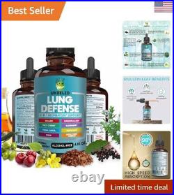 LUNG DEFENSE Herbal Extract 8 in 1 Blend Mullein, Marshmallow, OSHA, Wild Cherry