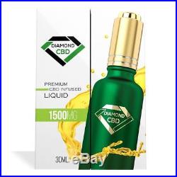 Large 30ML Premium Diamond CBD Oil Full Spectrum All Natural 1500MG Cannabinoid