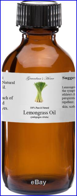 Lemongrass Essential Oil 4 oz 100% Pure and Natural Free Shipping