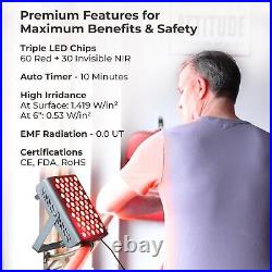 LifePro Red Light Therapy for Body, face Near Infrared Light Therapy 60 LEDs