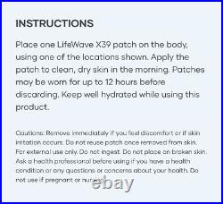 Lifewave X39 Stem Cell 30 Patches Elevate, Activate, Regenerate Exp 09/2025