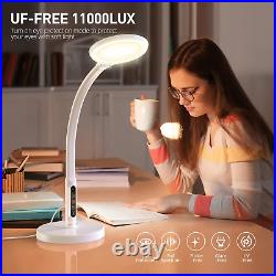 Light Therapy Lamp 11000 Lux, LED Uv-Free Sunlight Lamp, Full Spectrum Happy Ther