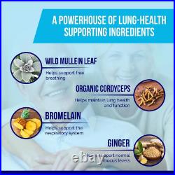 Lung Clear Pro Drops Natural Respiratory Blend with Mullein, Cordyceps, and Gin
