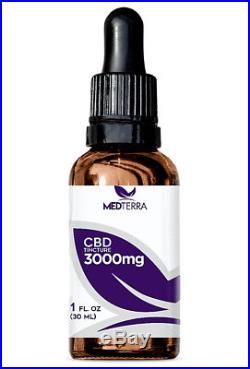 MEDTERRA MedOil PREMIUM HEMP EXTRACT TINCTURE, 3000 mg, 1 fl oz (30 ml)