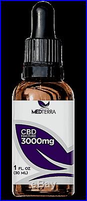 MEDterra MEDOIL PREMIUM HEMP EXTRACT TINCTURE, 3000 mg, 1 fl oz (30 ml)