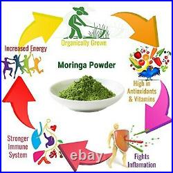 MOGO USDA Organic Moringa Leaf Powder, Size 4oz-10LB Detox, Weight Loss, SUPERFOOD
