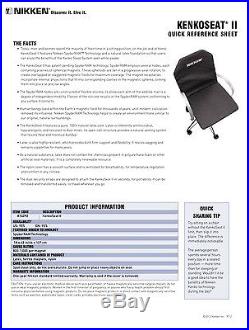 NEW Nikken KenkoSeat II Magnetic Desk Chair or Car Seat Cover for Back Support
