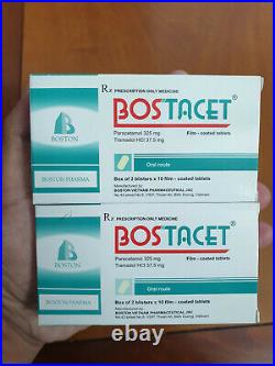 NEW SEAL Bosttacett Pain treatment, 12 Boxes 240 Tablets Exp. 04/23