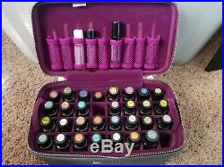 NEW doTERRA 2016 Convention Train Case Gray & Purple, holds 74 oils! PRIORITY