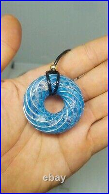 Necklace Orgonite Blue Harmony Rodin coil Torus vortex energy positive spiral