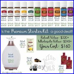 New! YOUNG LIVING Desert Mist Diffuser & Oil kit of 11 essential oils PLUS MORE