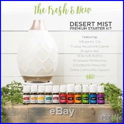 New Young Living Premium Starter Kit Diffuser +11Essential Oils + Free shipping