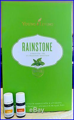 New Young Living Rainstone Essential Oil Diffuser Free Priority Shipping