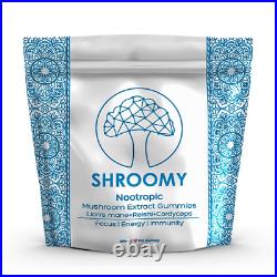 Nootropic Mushroom Immunity 3600mg Gummy Organic Lions Mane Reishi Cordyceps