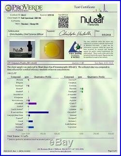 NuLeaf Naturals 1450MG High Grade Hemp oil (50MG/ML) hemp oil