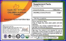 ORGANIC Chlorella Extract Powder Boosts Energy Chlorophyll Protein Vitamins