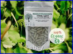 Organic Cilantro Vegetarian Capsules, 500 mg, No fillers or binders