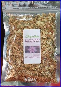 Organic Dried Jasmine Flower 50 Grams Jasminium Officinale Herb, Free Post