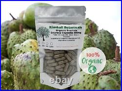 Organic Graviola Soursop, Vegetarian Capsules 500mg Pure, Made fresh to order