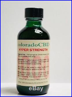Organic Hemp Colorado CBD 1000 mg Oil Hyper Strength 2oz Pain Stress Relief USA