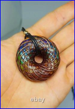 Orgonite Rodin Coil Necklace 7Chakra Alignment pendant PEMF