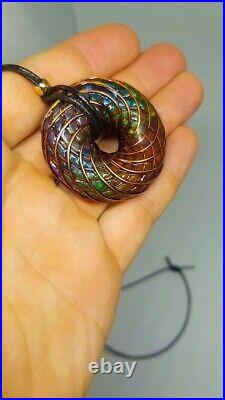 Orgonite Rodin Coil Necklace 7Chakra Alignment pendant PEMF