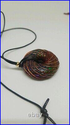 Orgonite Rodin Coil Necklace 7Chakra Alignment pendant PEMF