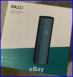 PAX 3 Dry Herb Vaporizer Complete Kit Matte Teal Original Box GREAT CONDITION