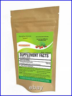 PURE Ashwagandha Root 20x Extract Powder 20% Withanolides Withania Anti-stress