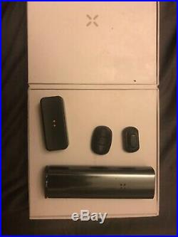 Pax 3 plus accessories, concentrate and flower lids. Two mouth pieces