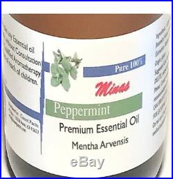 Peppermint Essential Oil 100% Pure 16 Oz plastic Bottle Mentha Arvensis