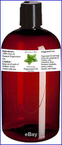 Peppermint (Supreme) Essential Oil 32 oz 100% Pure & Natural Grandma's Home