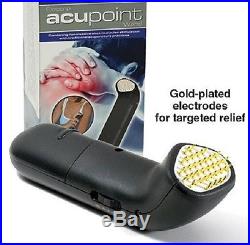 Portable Handheld Electro ACUPOINT Acupuncture Massage GOLD-PLATED ELECTRODES