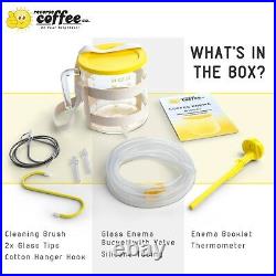 Premium Coffee Enema Kit, Glass and Silicone, Detox Enemas for Colon Cleansing