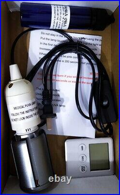 Psoriasis medical Lamp + Psoralen 8cm 12 watt 110-240 volt light therapy
