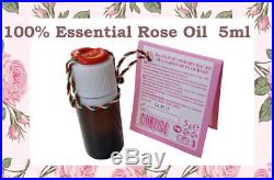 Pure 100% natural Bulgarian Certified Rose Oil Otto, 5 ml / 5g fresh made 2015