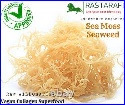 Rastarafi Whole Leaf Irish Sea Moss 100% Pure Raw WildCrafted Superfood Bulk